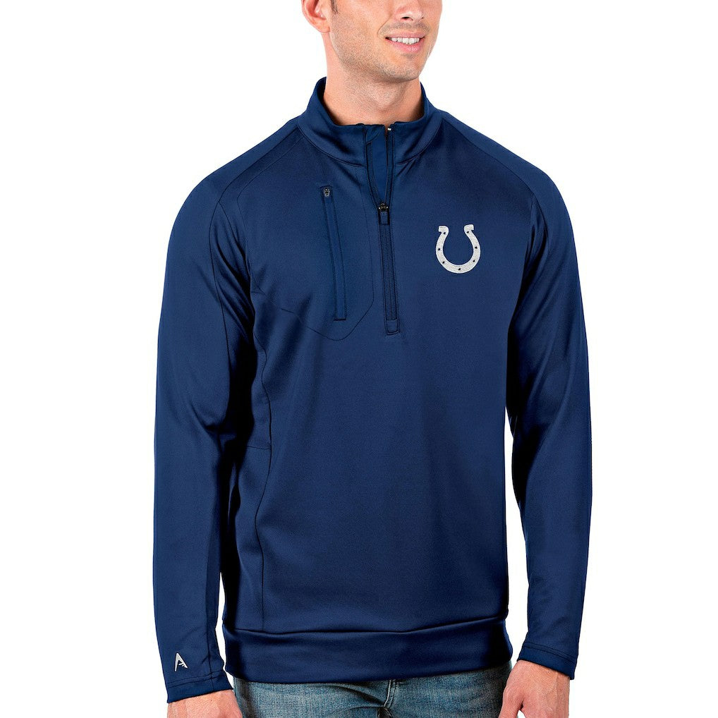 Indianapolis Colts Antigua Generation Quarter-Zip Pullover Jacket Royal
