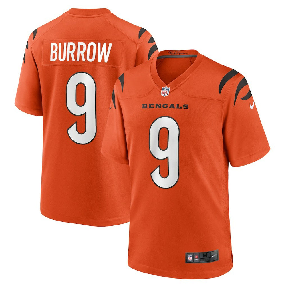 Nike Joe Burrow Cincinnati Bengals Alternate Game Jersey Orange