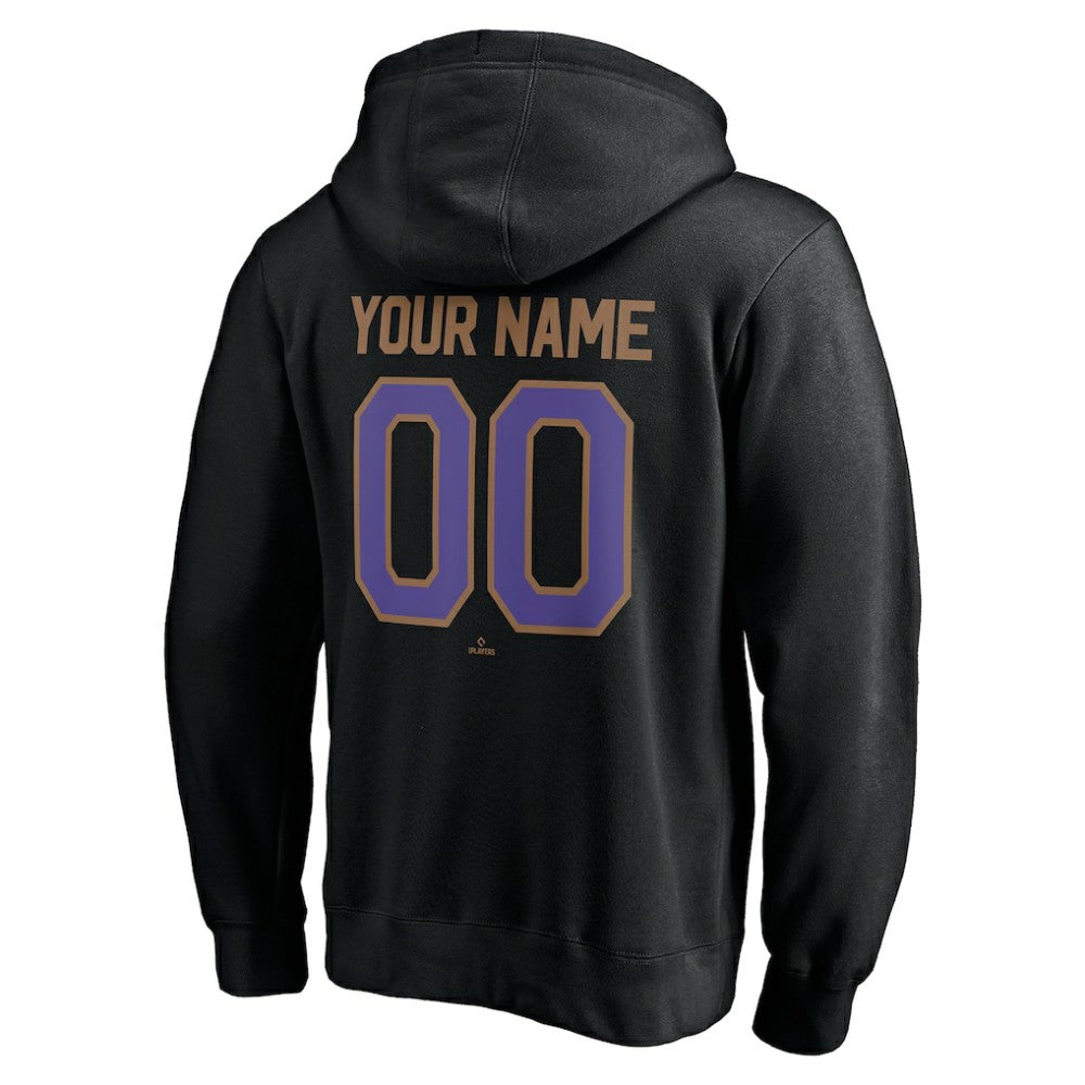 Arizona Diamondbacks Cooperstown Winning Streak Personalized Name & Number Pullover Hoodie - Black - MLB Discount