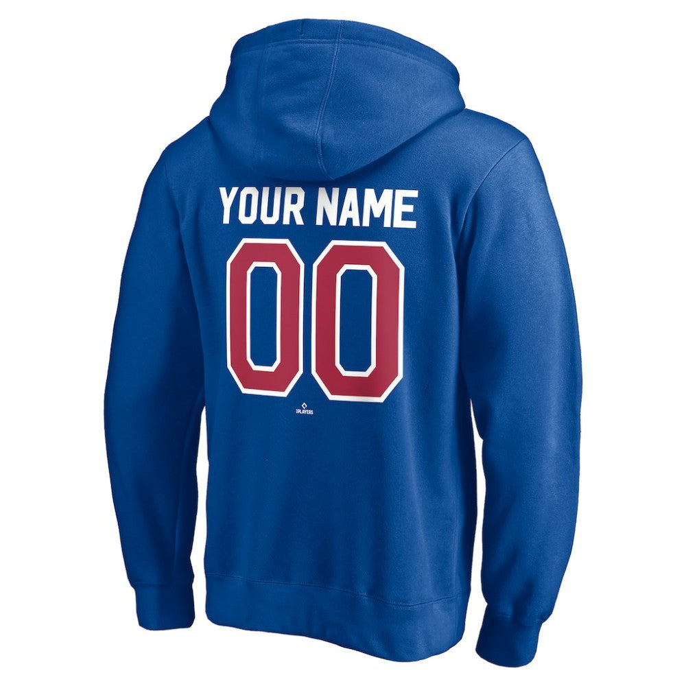 Atlanta Braves Cooperstown Winning Streak Personalized Name & Number Pullover Hoodie - Royal - MLB on Sale