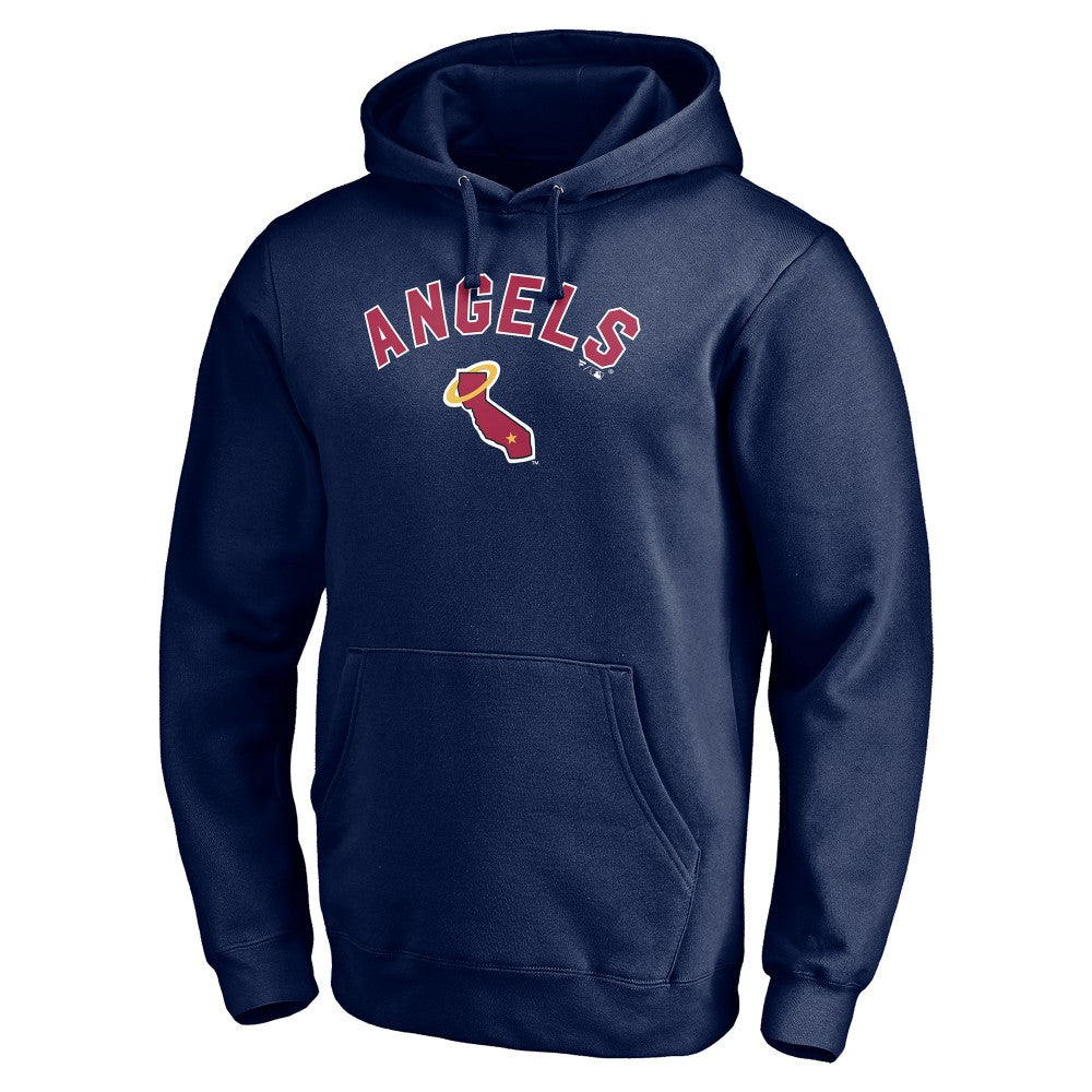 Los Angeles Angels Cooperstown Winning Streak Personalized Name & Number Pullover Hoodie - Navy - MLB on Sale