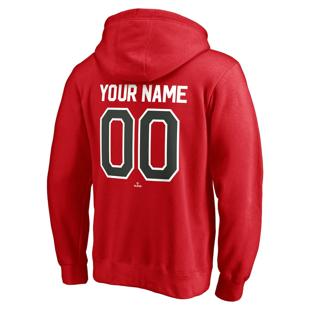 Cincinnati Reds Cooperstown Winning Streak Personalized Name & Number Pullover Hoodie - Red - MLB on Sale