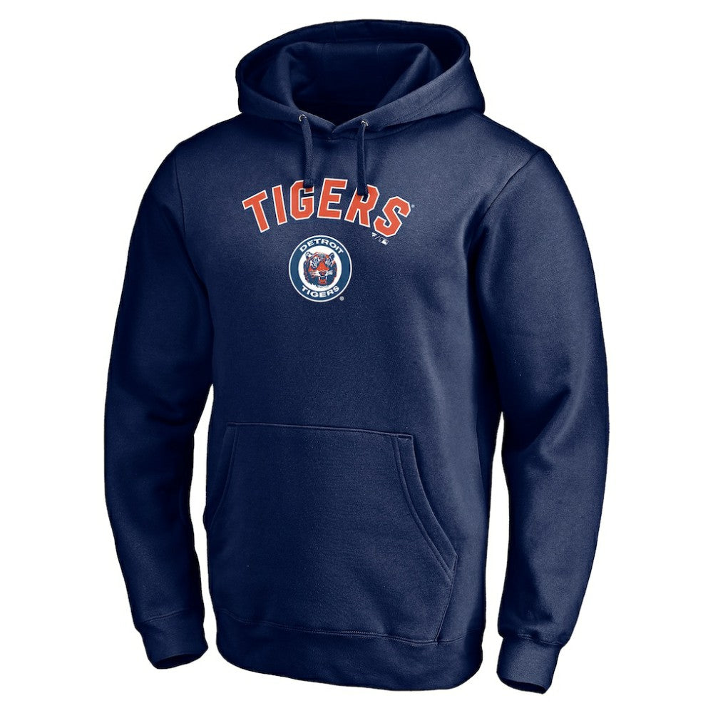 Detroit Tigers Cooperstown Winning Streak Personalized Name & Number Pullover Hoodie - Navy - MLB Discount