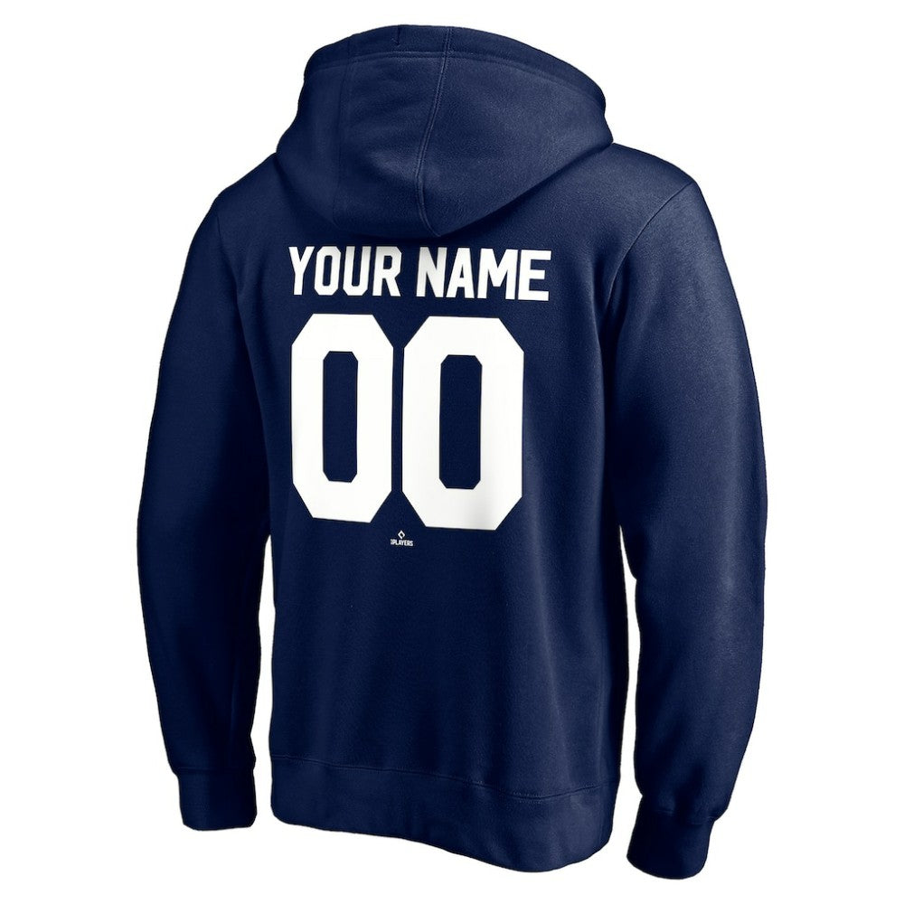 New York Yankees Cooperstown Winning Streak Personalized Name & Number Pullover Hoodie - Navy - MLB Discount