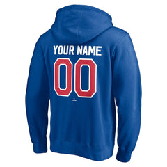 Texas Rangers Cooperstown Winning Streak Personalized Name & Number Pullover Hoodie - Royal - MLB Lifestyle