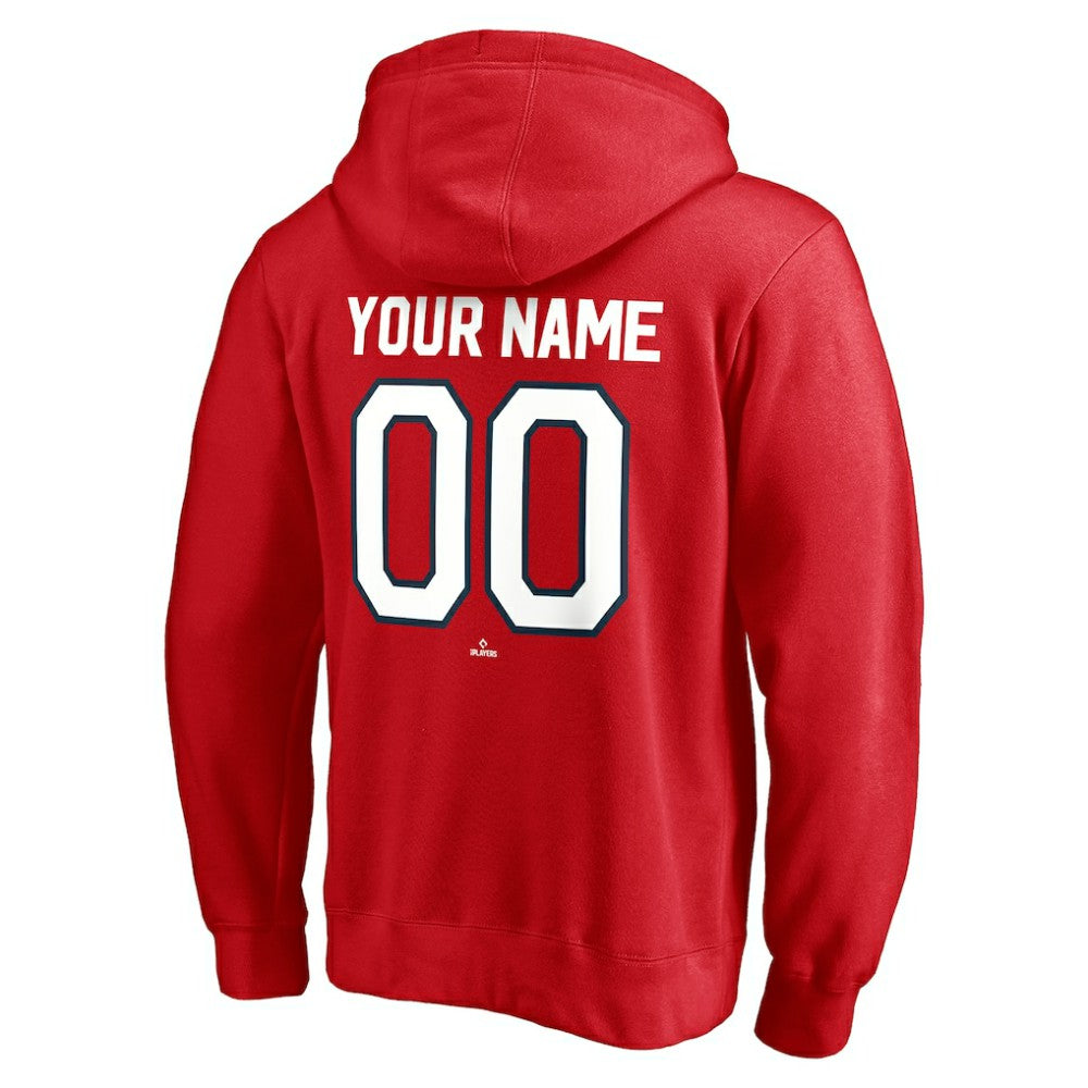 Washington Nationals Cooperstown Winning Streak Personalized Name & Number Pullover Hoodie - Red - MLB Lifestyle