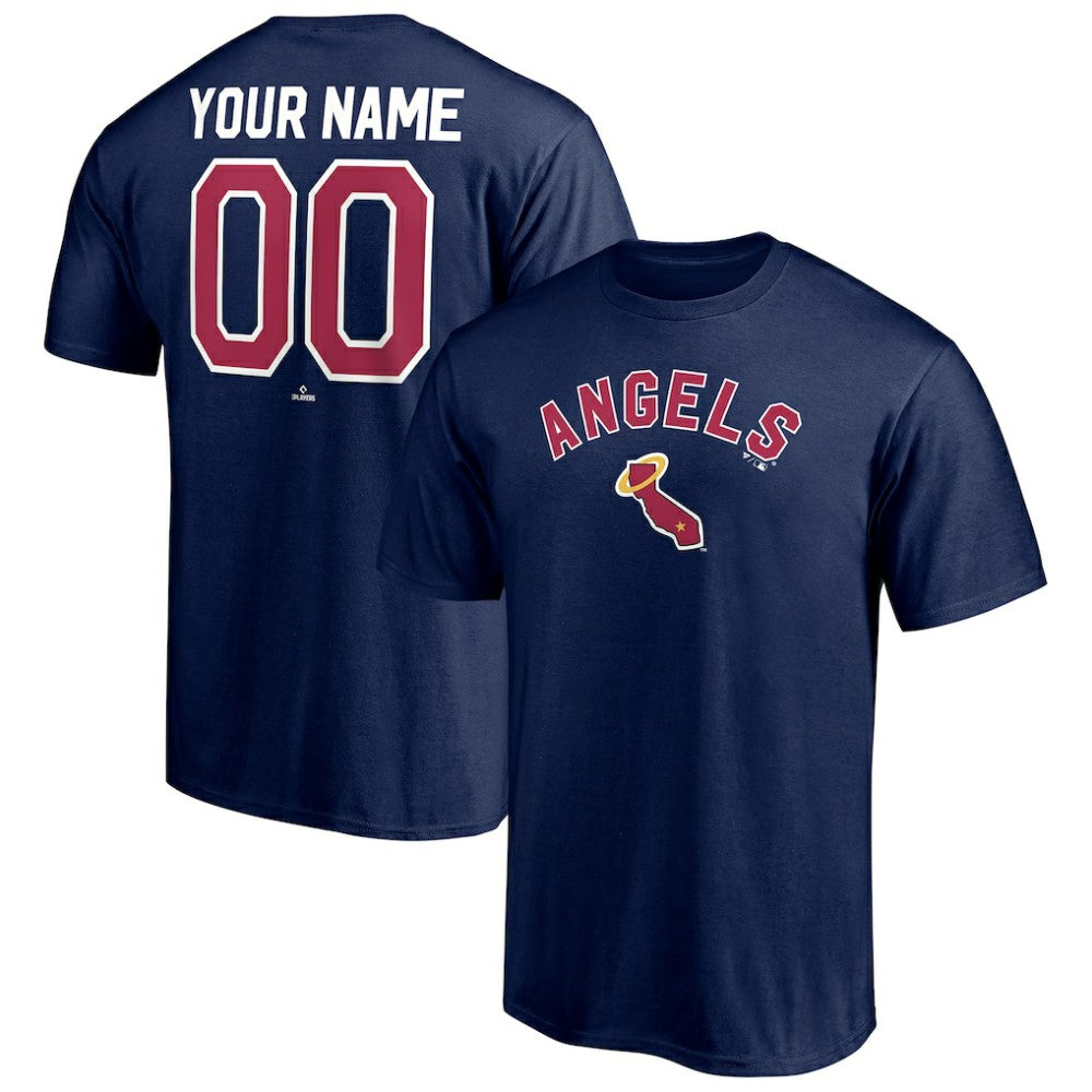 Los Angeles Angels Cooperstown Winning Streak Personalized Name & Number T-Shirt - Navy - MLB on Sale