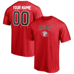 Cincinnati Reds Cooperstown Winning Streak Personalized Name & Number T-Shirt - Red - MLB on Sale