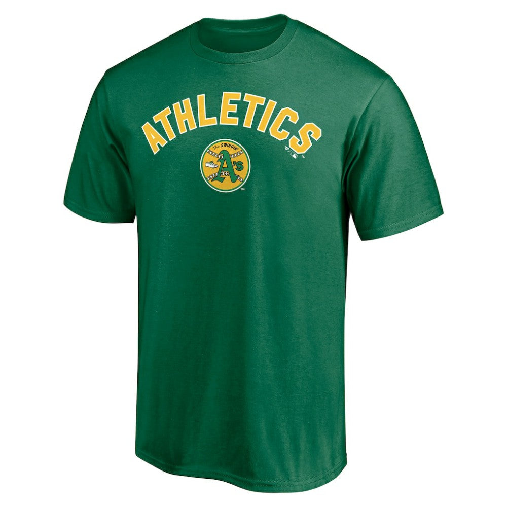 Athletics Cooperstown Winning Streak Personalized Name & Number T-Shirt - Kelly Green - MLB Sale
