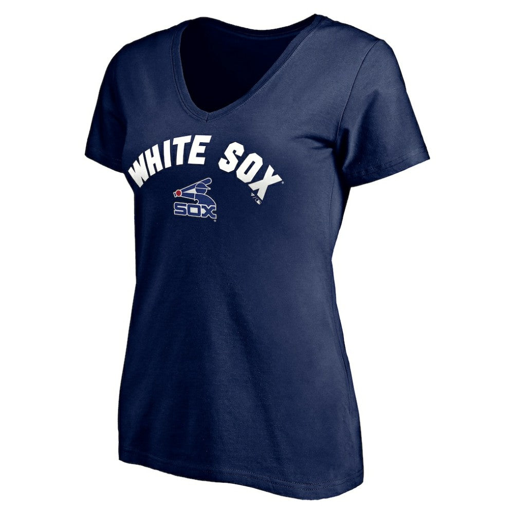 Chicago White Sox Women's Cooperstown Winning Streak Personalized Name & Number V-Neck T-Shirt - Navy - MLB Online