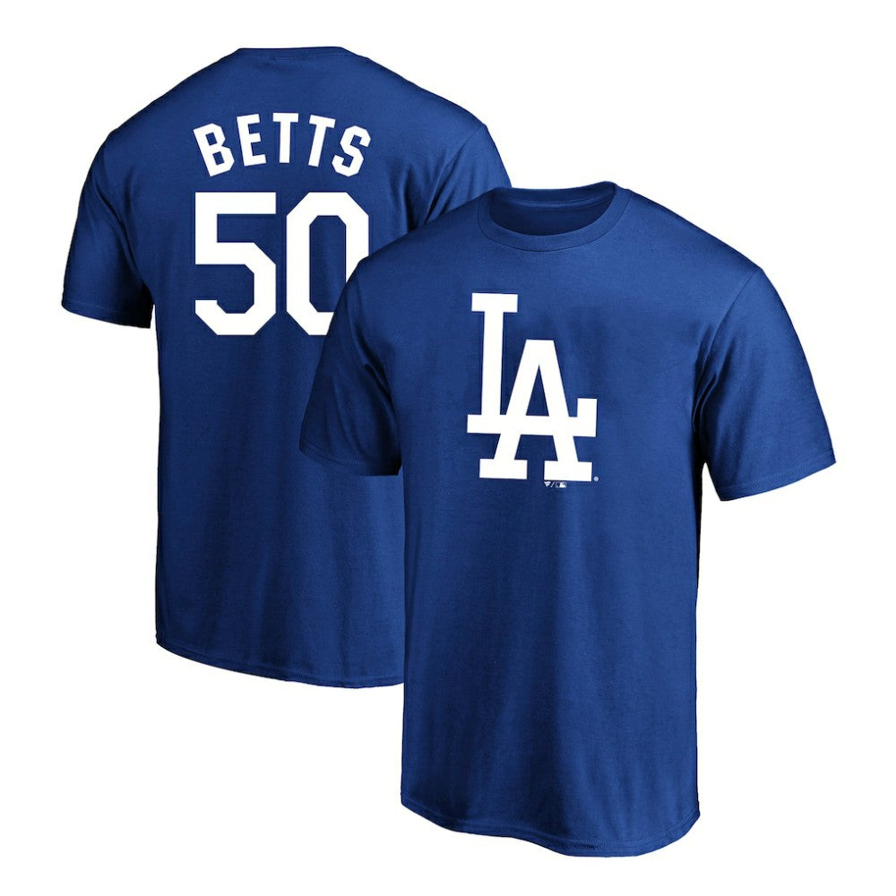 Mookie Betts Los Angeles Dodgers Fanatics Big & Tall Name & Number T-Shirt - Royal - Fanatics Lifestyle