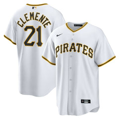 Roberto Clemente Pittsburgh Pirates Nike Home Replica Player Name Jersey - White - Nike Online