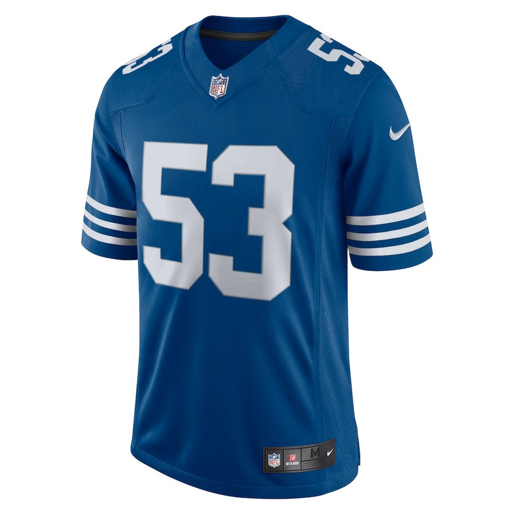 Nike Men's Darius Leonard Royal Indianapolis Colts Alternate Vapor Limited Jersey