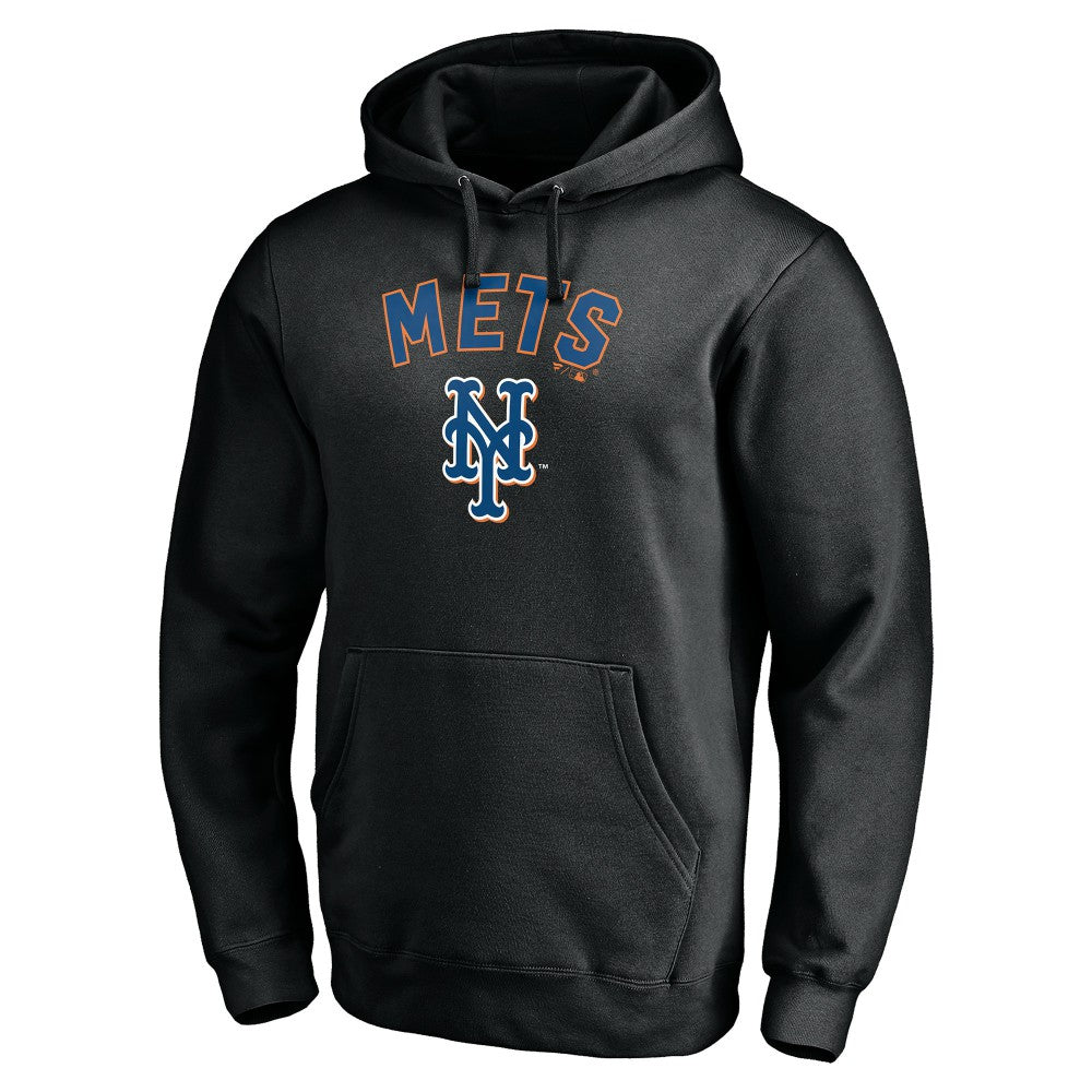 New York Mets Cooperstown Winning Streak Alternate Personalized Name & Number Pullover Hoodie - Black - MLB Sale