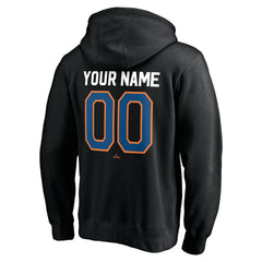 New York Mets Cooperstown Winning Streak Alternate Personalized Name & Number Pullover Hoodie - Black - MLB Sale