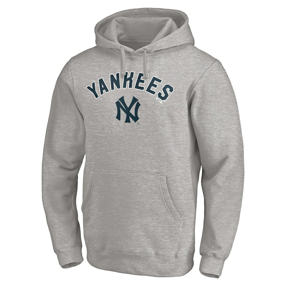 New York Yankees Cooperstown Winning Streak Alternate Personalized Name & Number Pullover Hoodie - Heathered Gray - MLB Online