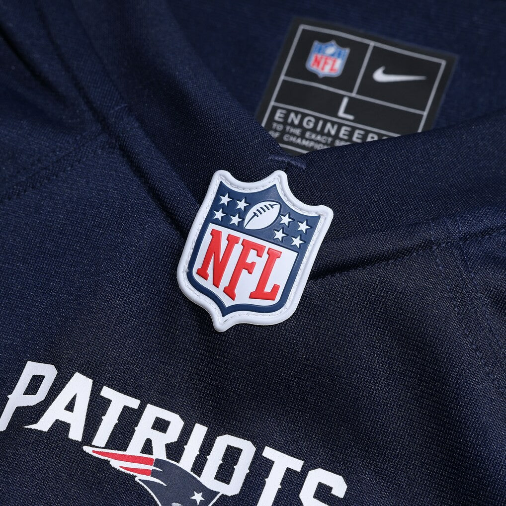 Nike Mike Onwenu New England Patriots Team Game Jersey Navy