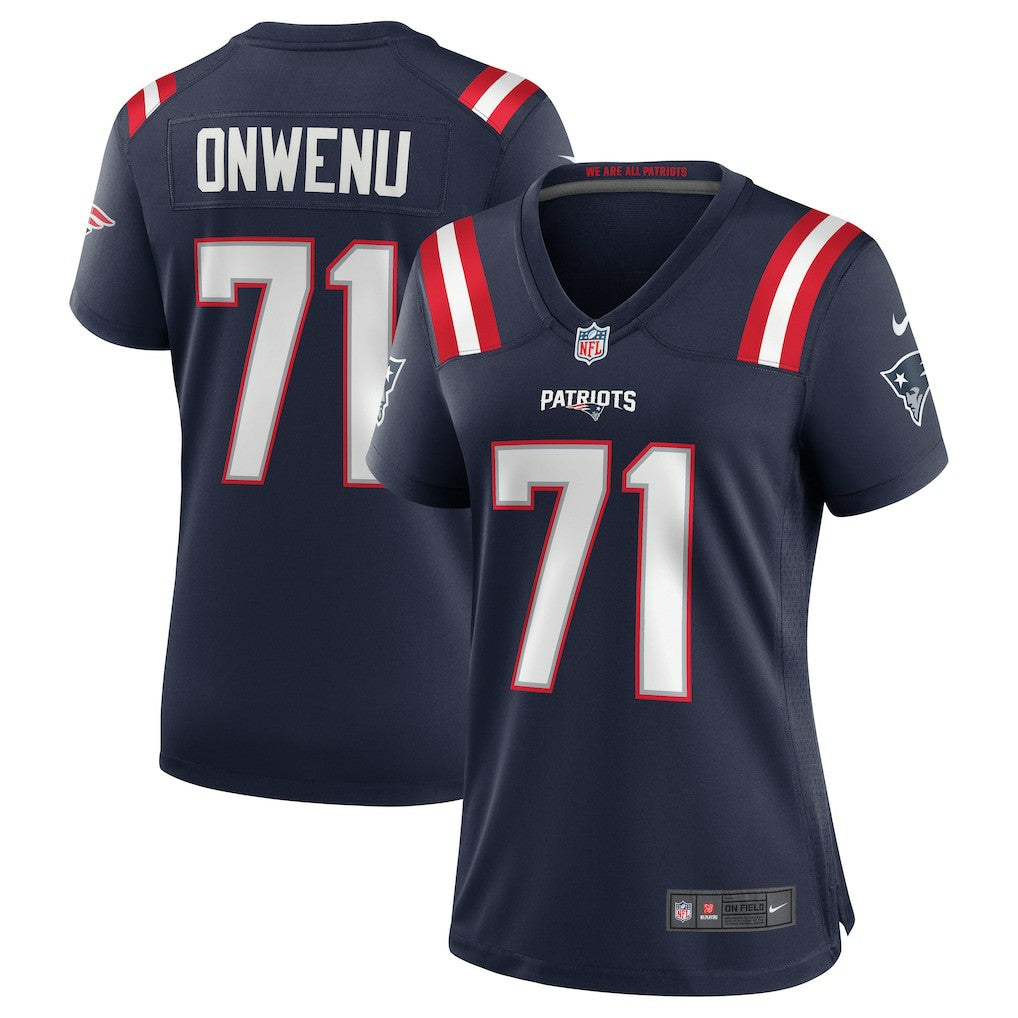 Nike Mike Onwenu New England Patriots Women's Game Jersey Navy