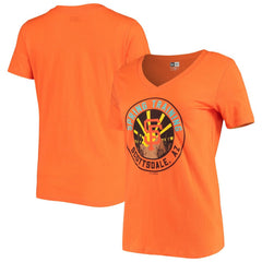 San Francisco Giants New Era Women's Spring Training Circle V-Neck T-Shirt - Orange - New Era Online