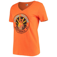 San Francisco Giants New Era Women's Spring Training Circle V-Neck T-Shirt - Orange - New Era Online