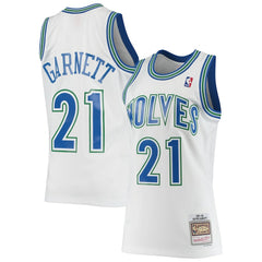 Kevin Garnett Minnesota Timberwolves 1995/96 Hardwood Classics Swingman Jersey White | Mitchell & Ness outlet