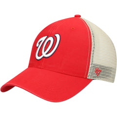 Washington Nationals '47 Flagship Washed MVP Trucker Snapback Hat - Red/Natural - 47 brand Sale