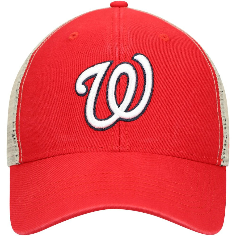 Washington Nationals '47 Flagship Washed MVP Trucker Snapback Hat - Red/Natural - 47 brand Sale