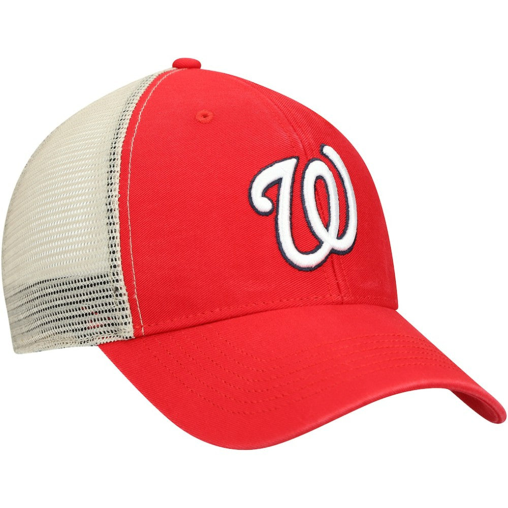 Washington Nationals '47 Flagship Washed MVP Trucker Snapback Hat - Red/Natural - 47 brand Sale