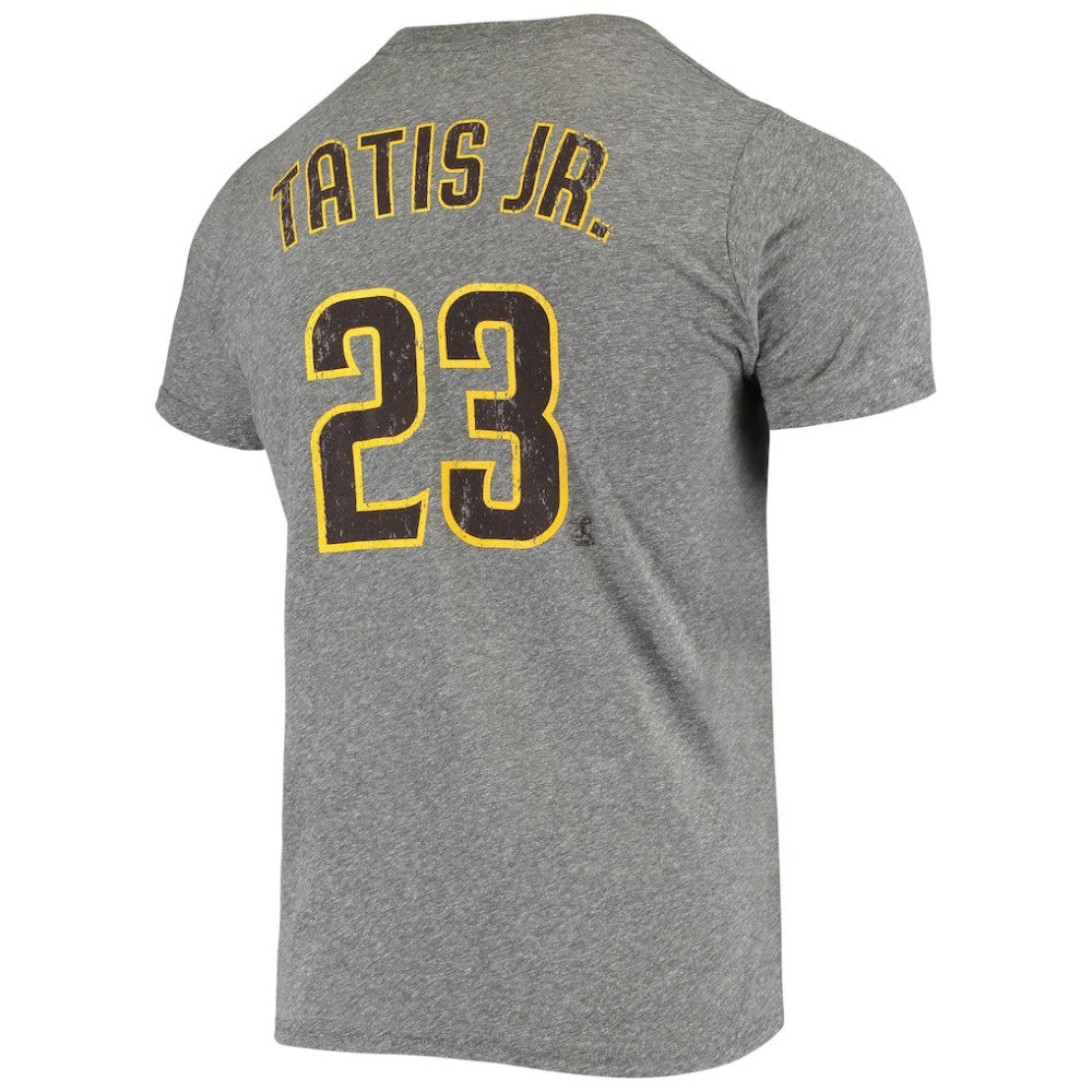 Fernando Tatis Jr. San Diego Padres Majestic Threads Name & Number Tri-Blend T-Shirt - Heathered Gray - MLB Online
