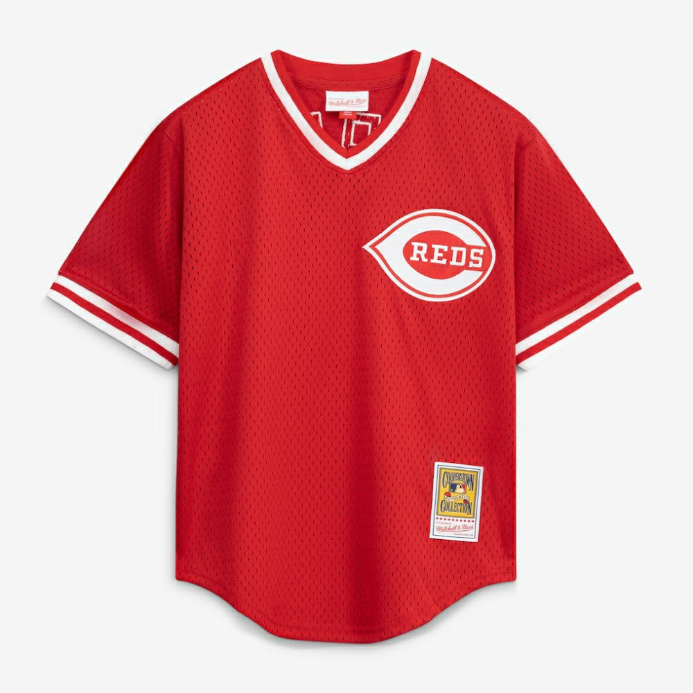 Pete Rose Cincinnati Reds Mitchell & Ness Authentic Batting Practice Jersey - Red - Mitchell & Ness Discount