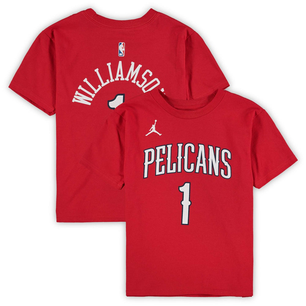 Zion Williamson New Orleans Pelicans Jordan Brand Preschool Statement Edition Name & Number T-Shirt Red