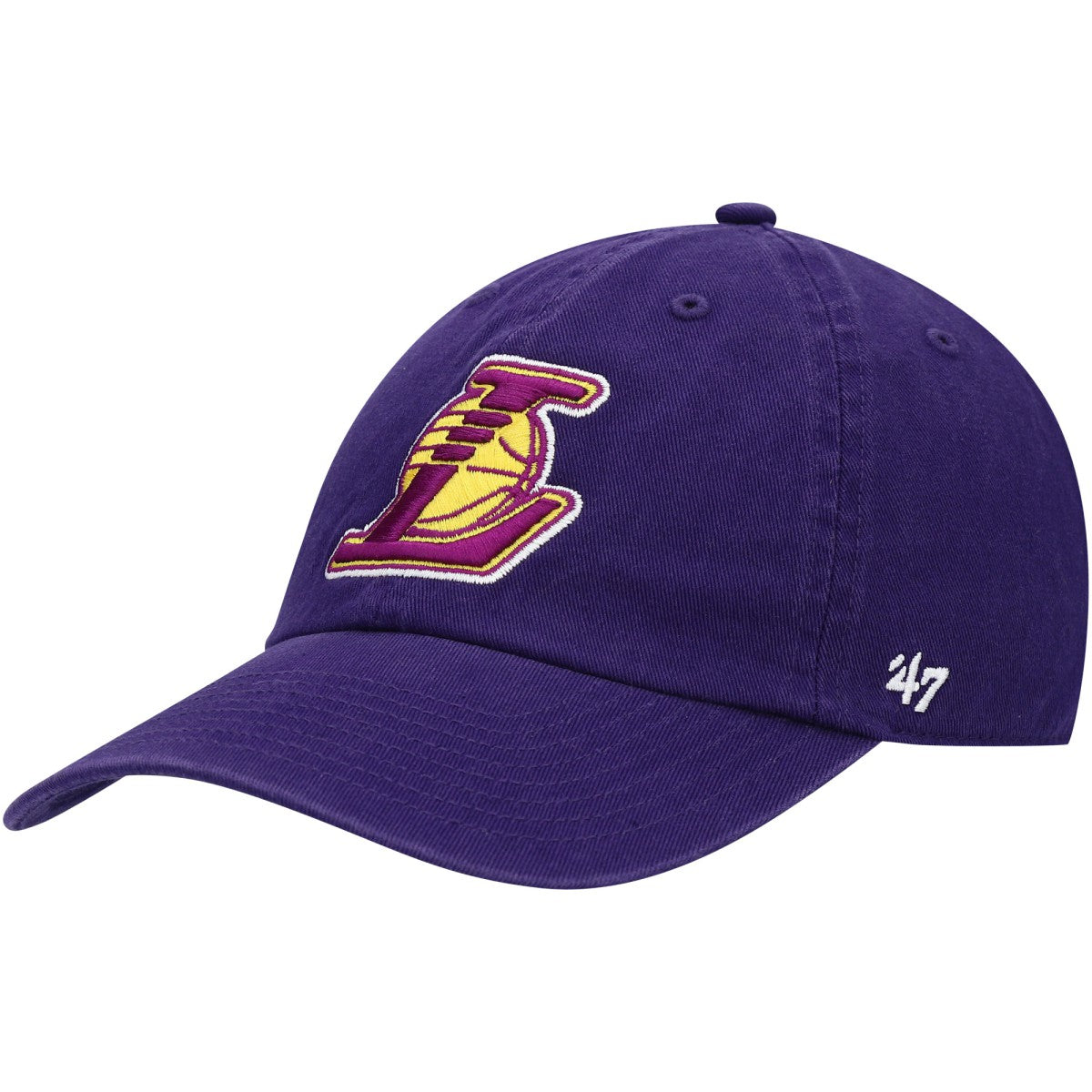 Los Angeles Lakers '47 Core Logo Clean Up Adjustable Hat Purple | 47 brand Near Me