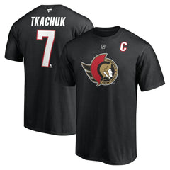 Brady Tkachuk Ottawa Senators Fanatics Authentic Stack Name & Number T-Shirt - Black - NHL 4100068