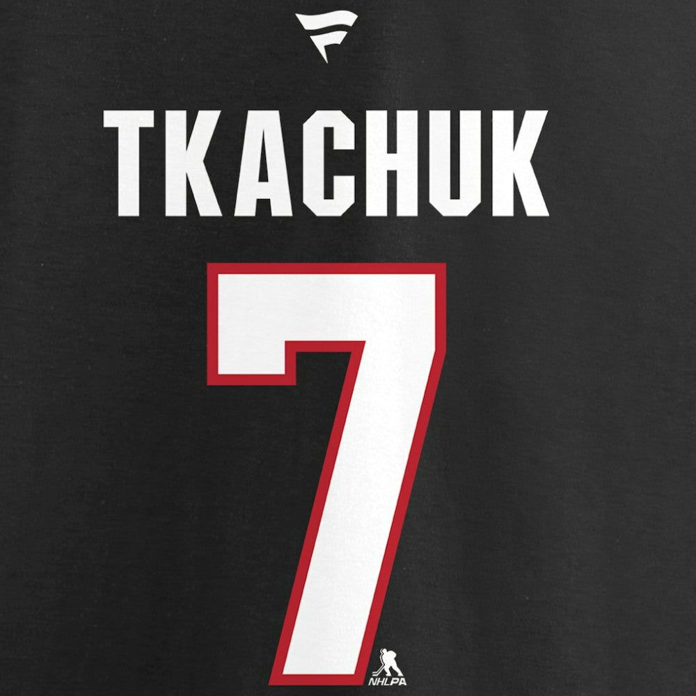 Brady Tkachuk Ottawa Senators Fanatics Women's Authentic Stack Name & Number V-Neck T-Shirt - Black - NHL 4100541