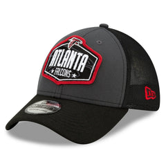 Atlanta Falcons New Era 2021 NFL Draft Trucker 39THIRTY Flex Hat Graphite/Black