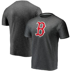Boston Red Sox Fanatics Official Logo Space Dye T-Shirt - Charcoal - Fanatics Online