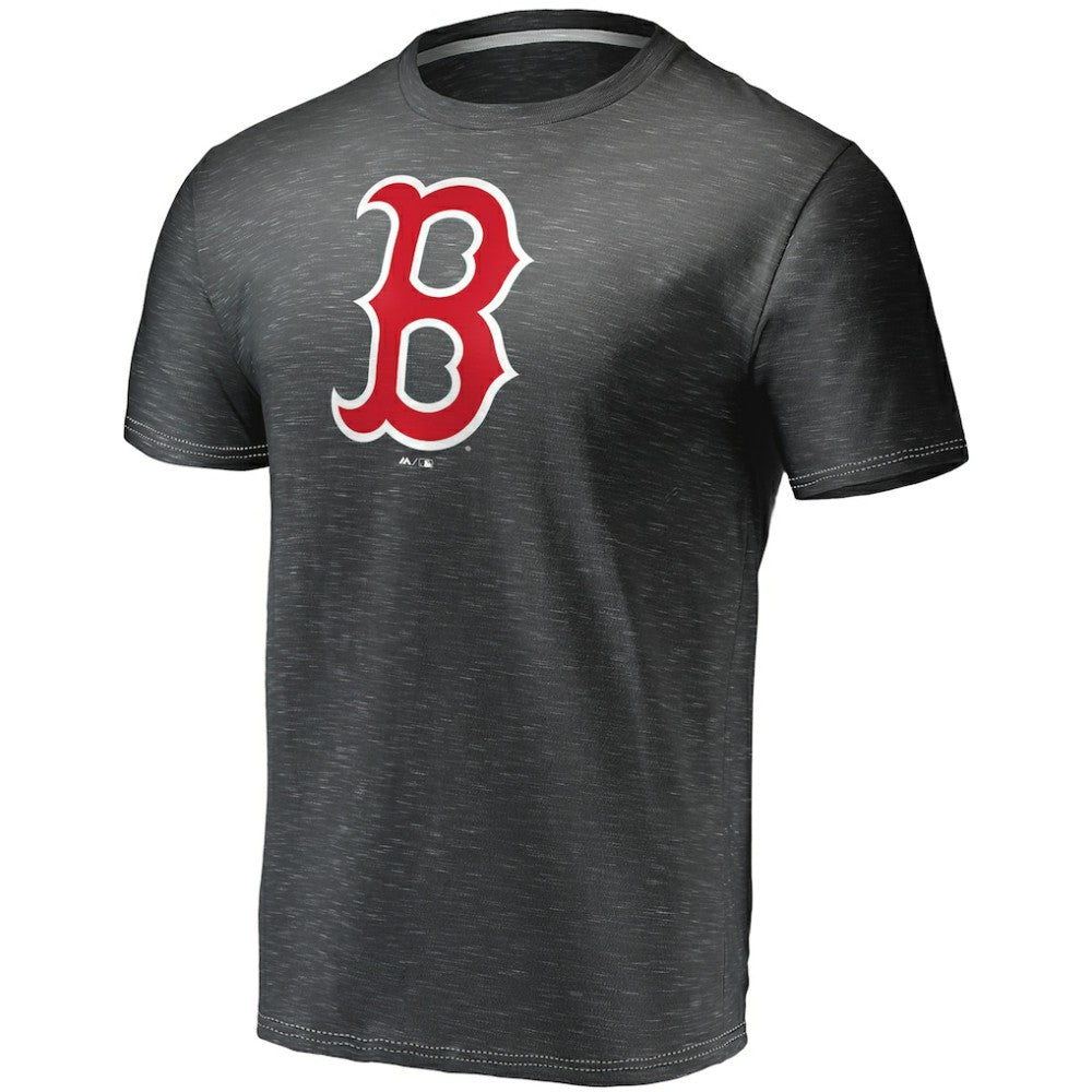Boston Red Sox Fanatics Official Logo Space Dye T-Shirt - Charcoal - Fanatics Online