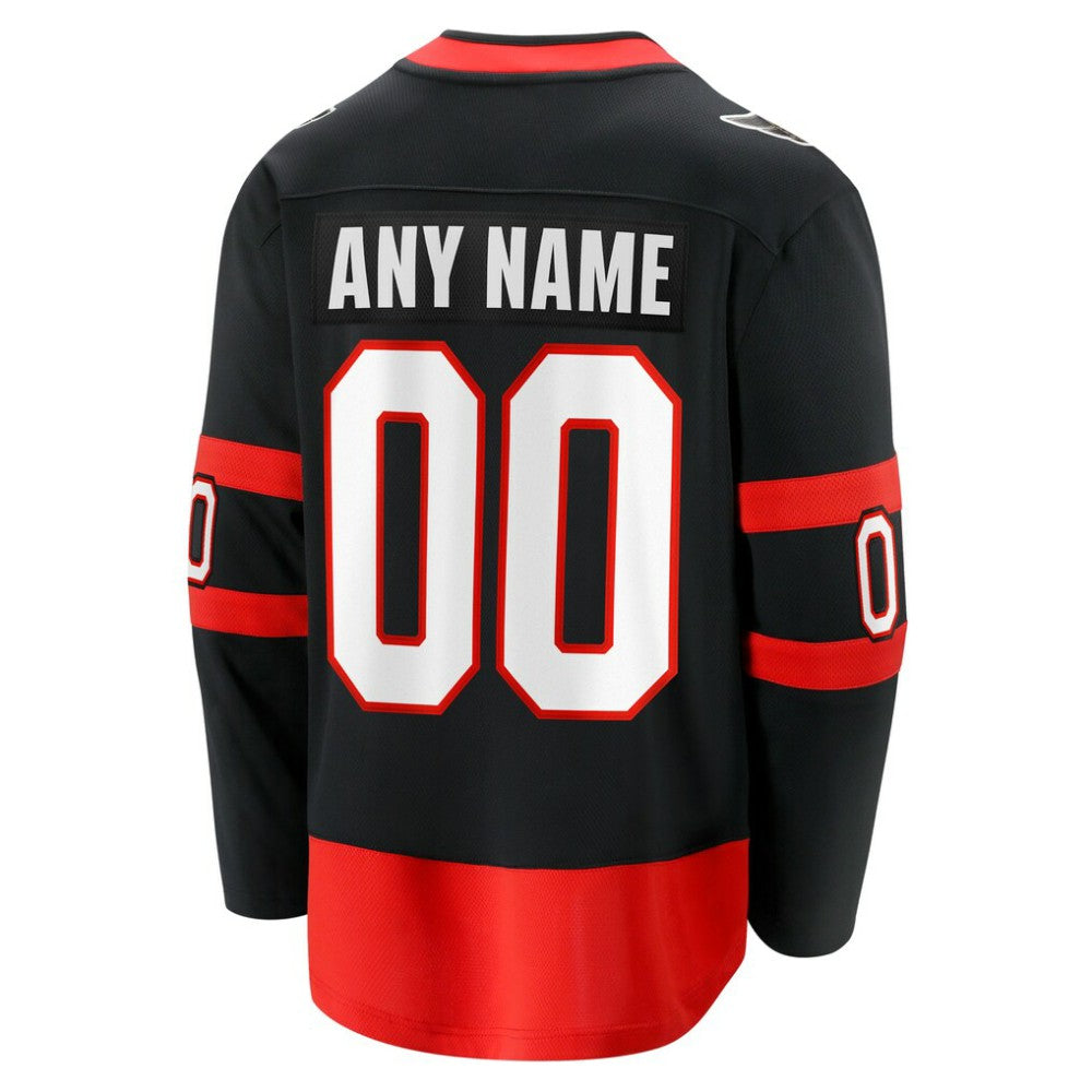 Ottawa Senators Fanatics Home Custom Breakaway Jersey - Black - NHL 4102937