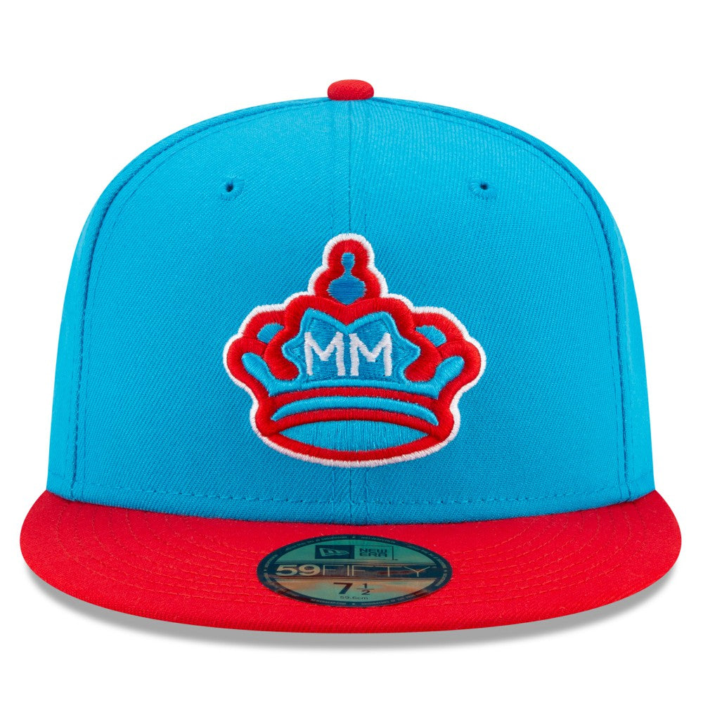 Miami Marlins New Era 2021 City Connect 59FIFTY Fitted Hat - Blue/Red - New Era on Sale