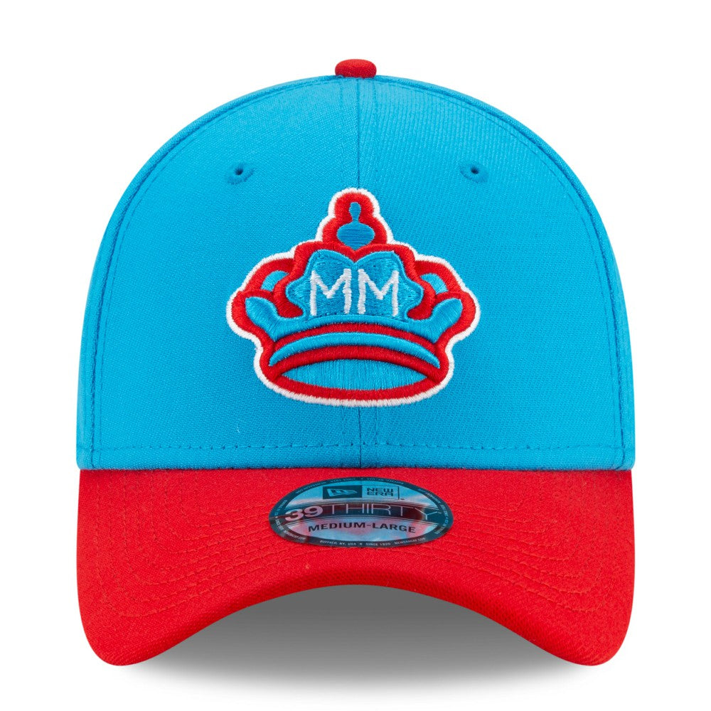 Miami Marlins New Era 2021 City Connect 39THIRTY Flex Hat - Blue/Red - New Era Discount