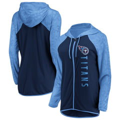 Fanatics Tennessee Titans Women's Forever Fan Full-Zip Hoodie Navy/Light Blue