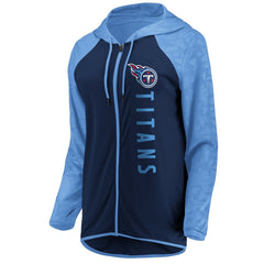 Fanatics Tennessee Titans Women's Forever Fan Full-Zip Hoodie Navy/Light Blue