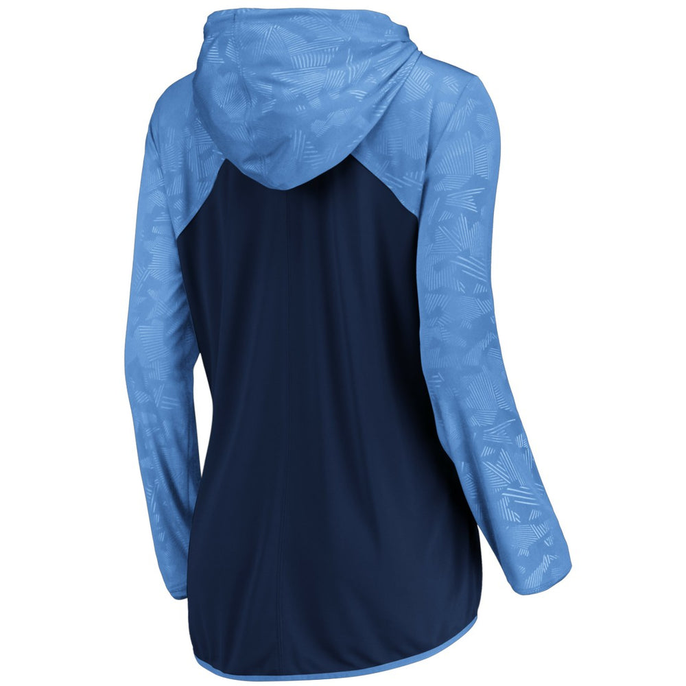 Fanatics Tennessee Titans Women's Forever Fan Full-Zip Hoodie Navy/Light Blue