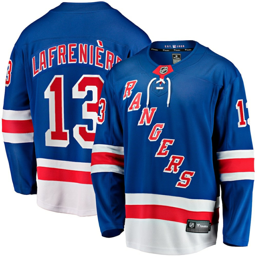 Alexis Lafreniere New York Rangers Fanatics Home Breakaway Jersey - Blue - NHL 4107069
