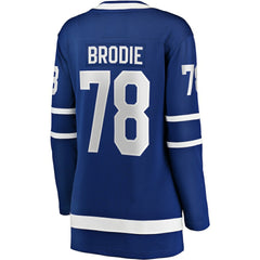 TJ Brodie Toronto Maple Leafs Fanatics Women's Breakaway Player Jersey - Blue - NHL 4107447