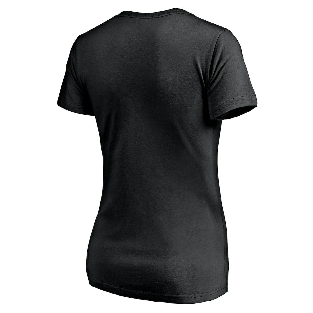 T.J. Watt Pittsburgh Steelers Women's Checkdown V-Neck T-Shirt Black