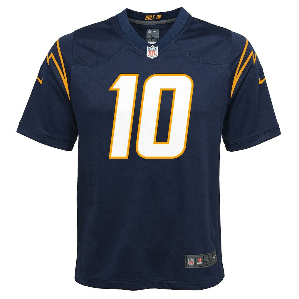 Nike Justin Herbert Los Angeles Chargers Youth Game Jersey Navy