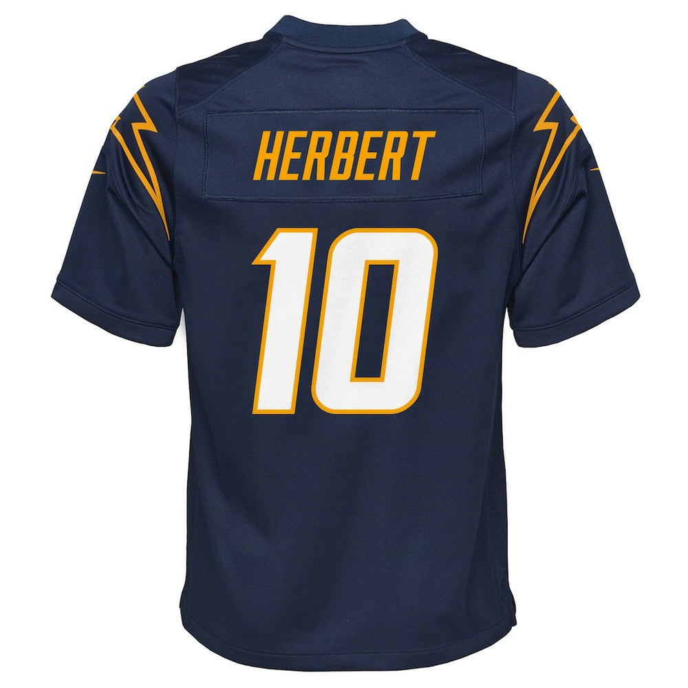 Nike Justin Herbert Los Angeles Chargers Youth Game Jersey Navy