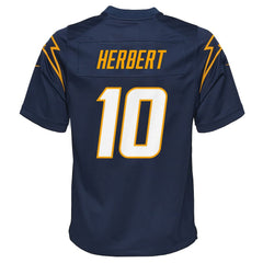 Nike Justin Herbert Los Angeles Chargers Youth Game Jersey Navy