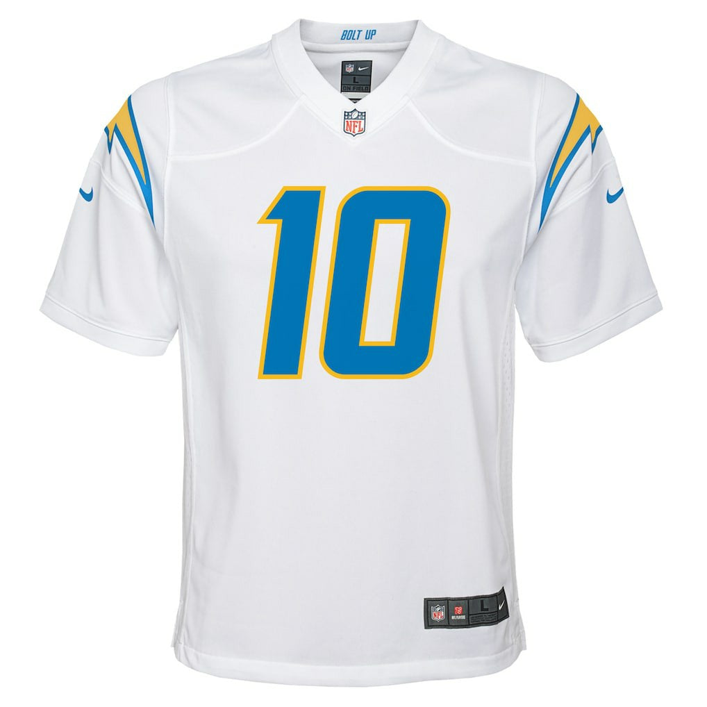 Nike Justin Herbert Los Angeles Chargers Youth Game Jersey White